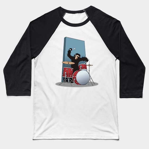 Drummer Baseball T-Shirt by jaytee